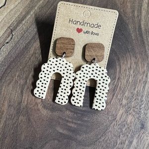 Handmade clay earrings